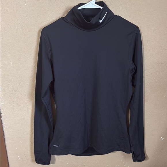 Nike Other - Nike Black High Collar Long Sleeve Top